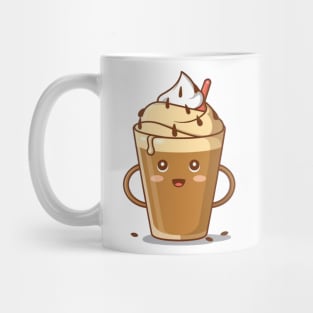 "Elixir of Indulgence: Tempting Affogato Symphony"- Coffee Food Icecream Mug